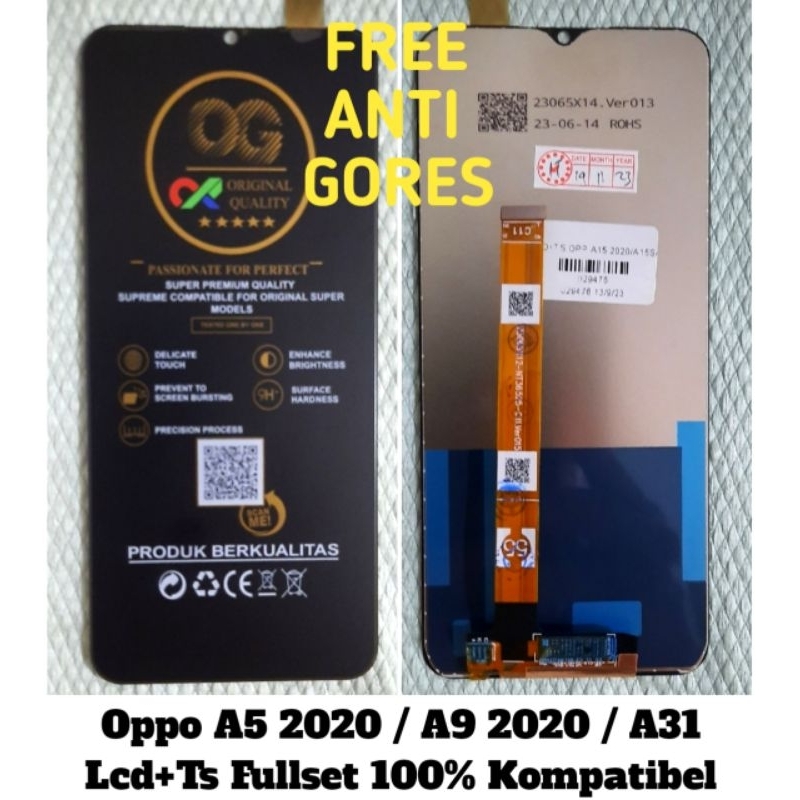 Lcd Oppo A5 2020 / A9 2020 / A31 Fullset+Touchscreen Hp 100% Kompatibel < COD > Bisa Bayar Di Tempat