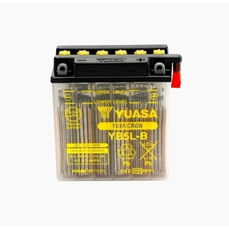 AKI MOTOR HONDA SUPRA LAMA ASTREA GRAND FIT X FIT S YUASA YB5LB BASAH