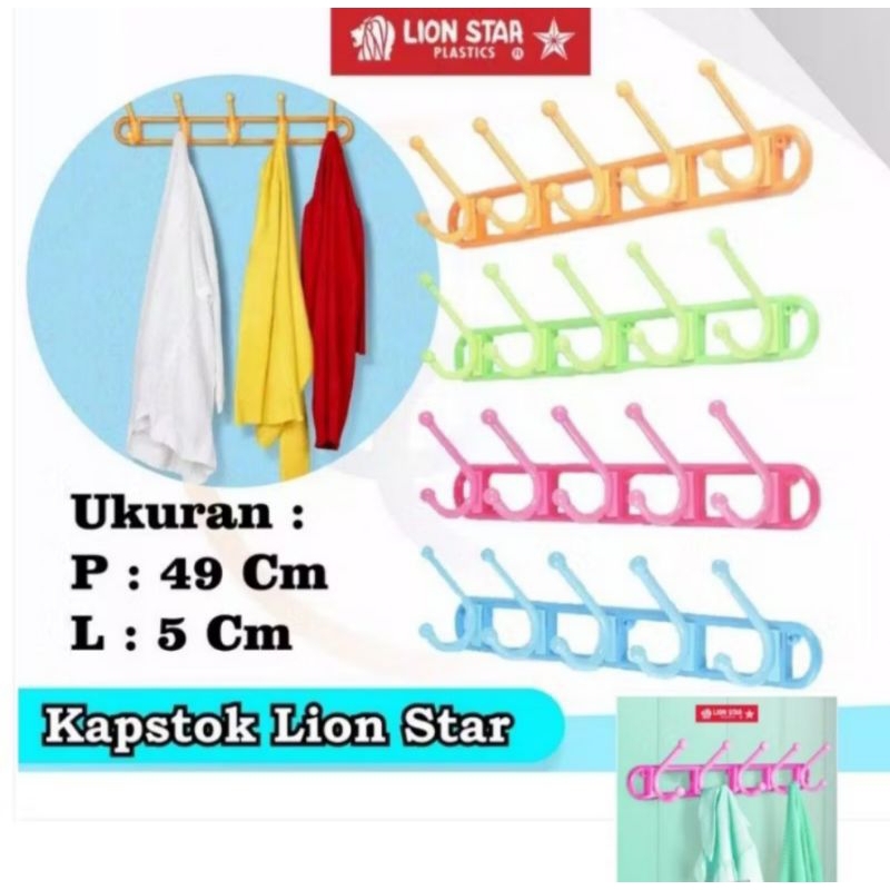 Kapstok Baju Lion star/ Gantungan Baju Plastik Lion Star/ kapstok plastik Lion star