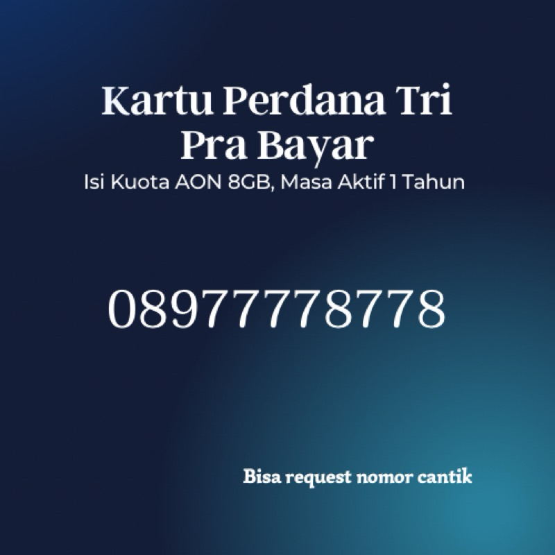 Nomor Cantik TRI 051021.3