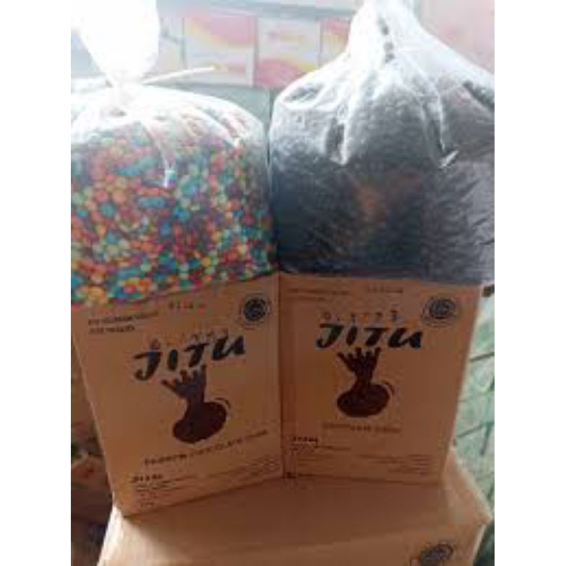 

choco chips coklat/rainbow bulat manis wangi 1 kg