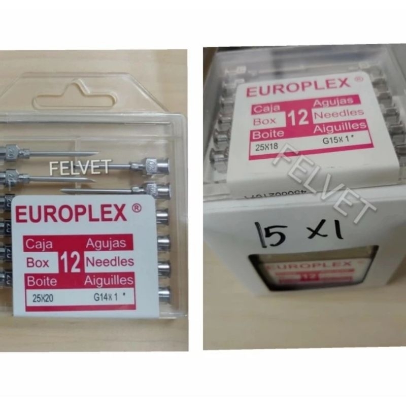 Jarum Europlex 14G dan 15 G