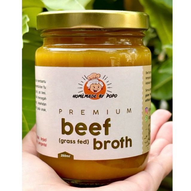 

Premium Organic Beef Broth (grass fed) PEMBELIAN 3 JAR & 6 JAR