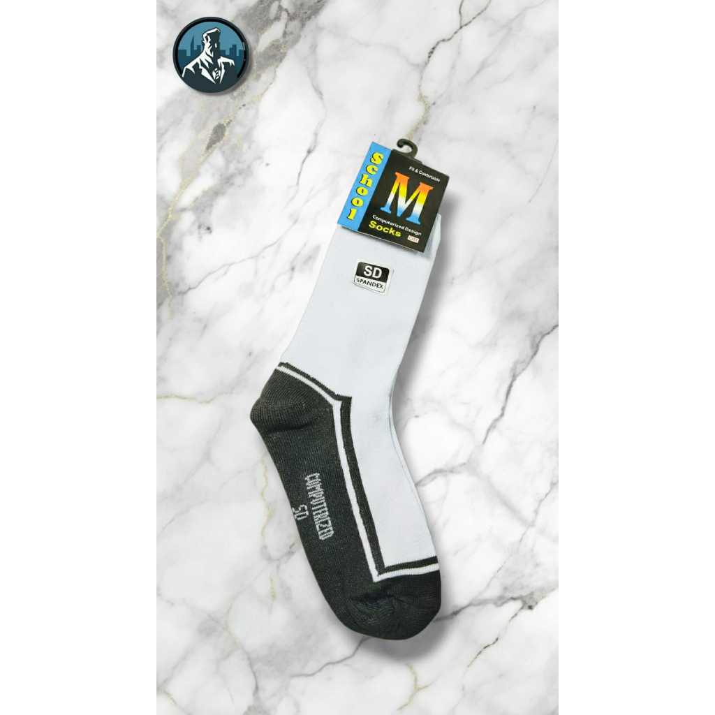 Kaos Kaki Anak Perempuan Laki Laki Sekolah SD SMP SMA Kaus Kaki Tebal Socks Hitam Putih / Kaos Kaki 