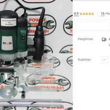 

Router RYOTA RA-3620 As 1/4" Profil 2 Tangan Trimmer RA3620 RA 3620