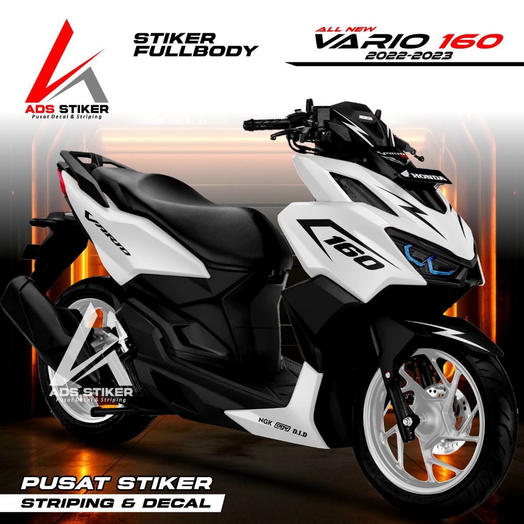 Decal Sticker vario 160 Polosan - Stiker Vario 160 Abs Non Abs Fullbody Design Simple Elegan