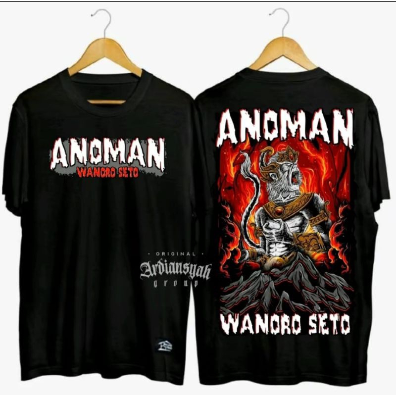 KAOS ANOMAN WANORO SETO CORAK PUTIH MERAH