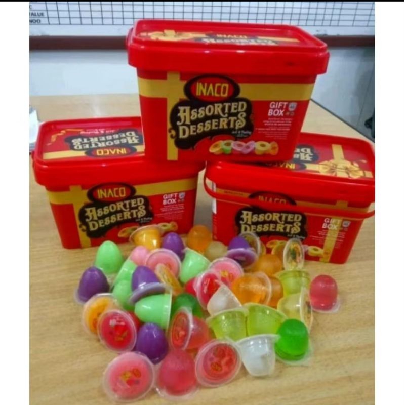 

INACO GIFT BOX 600 GR ISI 40 CUPS (MIX JELLY & PUDING)