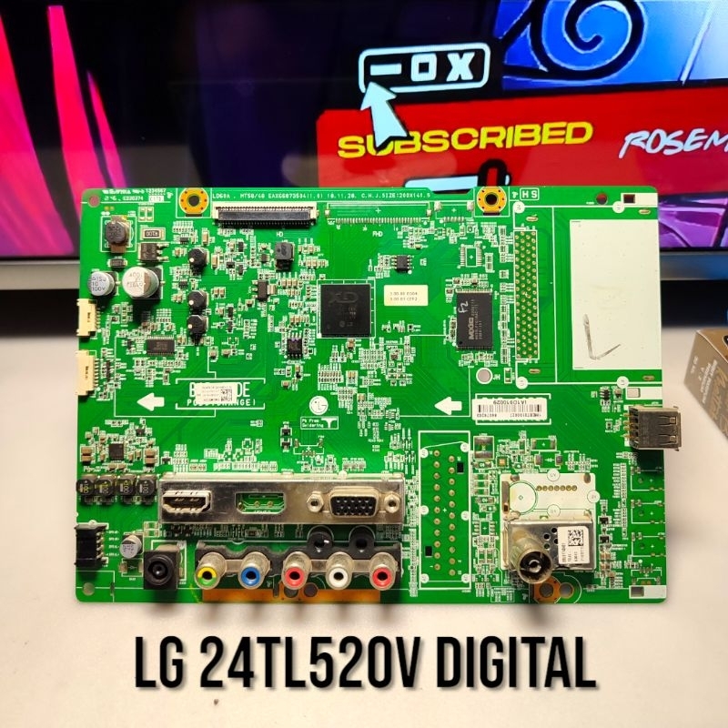 MB MAINBOARD MESIN TV LG 24TL520V - LG 2424TL520V DIGITAL TV