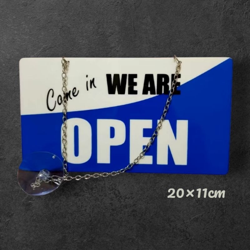 

Acrylic sign label OPEN & CLOSED - full akrilik 2mm