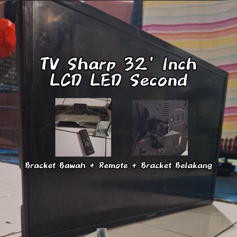 TV LCD LED 32' Inch ~ TV Sharp Aquos Second + Bracket + Remote LC32LE2601