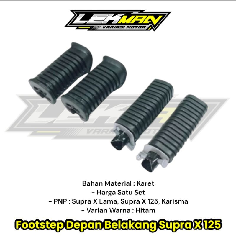 Footstep Depan Supra X 125 Footstep Belajang Supra Satu Set PNP Supra X 125 Karisma Supra Lama