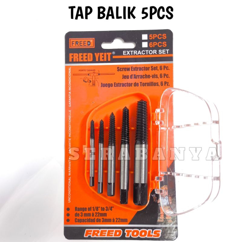 FREED Tab Balik Set 5pcs | Alat Untuk Buka Baut Patah