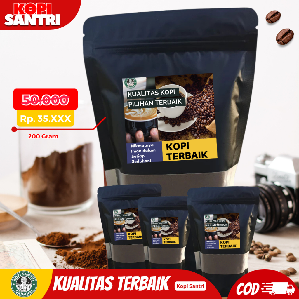 

KOPI ROBUSTA ASLI TANPA CAMPURAN / KOPI JEPARA 200 GR / KOPI ROBUSTA SANTRI