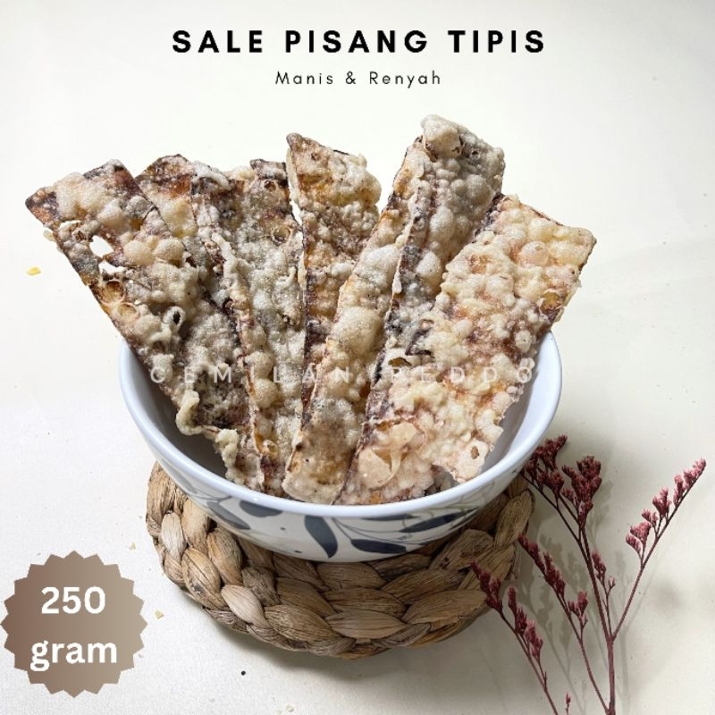 

KERIPIK SALE PISANG TIPIS MANIS CRUNCHY 250 GRAM