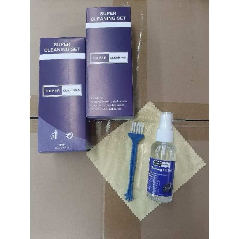 pembersih layar komputer,laptop,tv,handphone,dll cleaning set 3 in 1