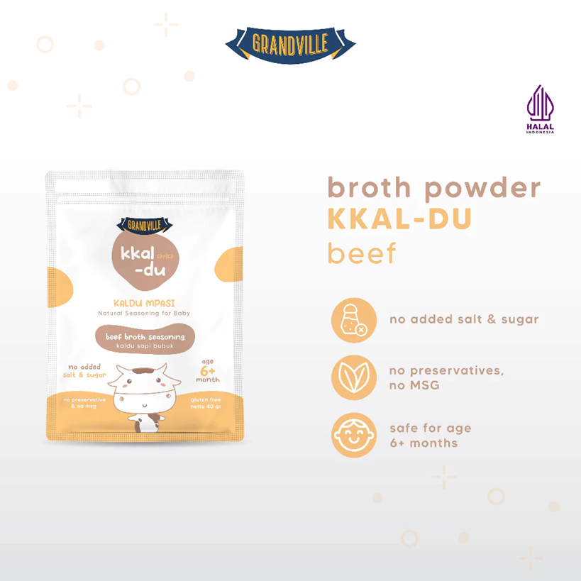 

Grandville Kkal-du Kaldu Mpasi Natural Seasaning for Baby Non MSG 40 gr