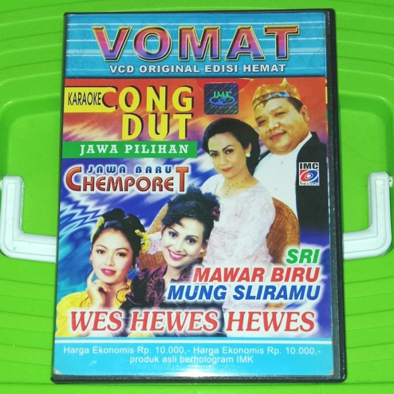 VCD KARAOKE CONG DUT JAWA PILIHAN CHEMPORET GOMBLOH DATIEK DW NANIEK KUSUMA NOVI V CD ORIGINAL