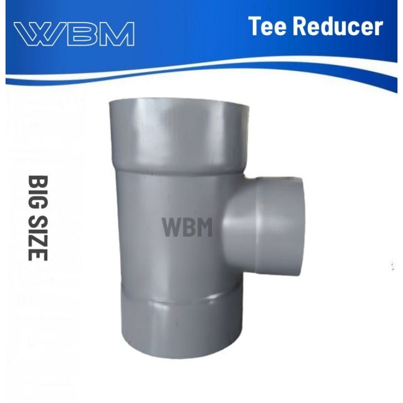 Tee reducer pvc 12 x 8 inchi aw fitting pvc