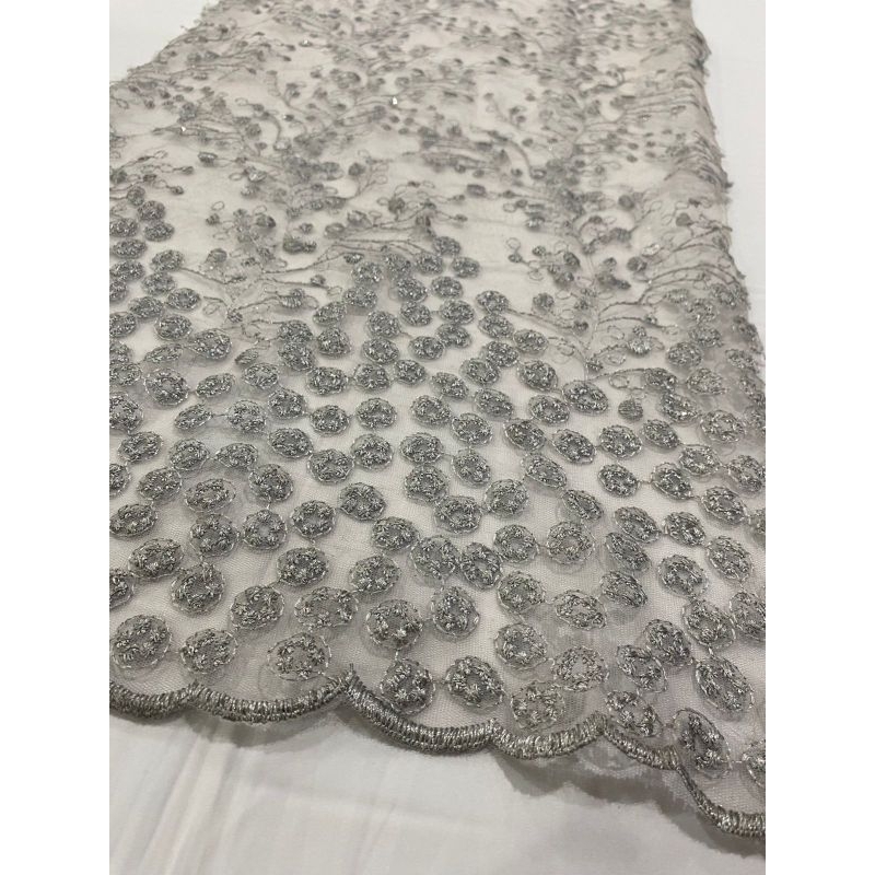 Kain brukat Tile motif snowball -tulle bunga-brukat-kebaya tile-kebaya brukat-motif snowball-kebaya 