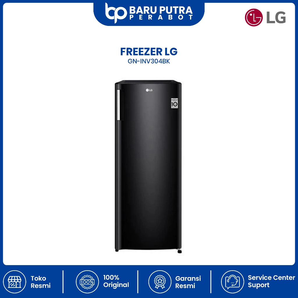 LG Kulkas 1 Pintu 171L Gross / 165L Nett Smart Inverter Compressor Bio Shield Bigger Box Western Bla