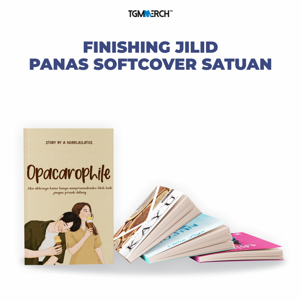 

TGM MERCH - Finishing JIlid Lem panas Softcover (Uk. A4 & A5) | Print Digital