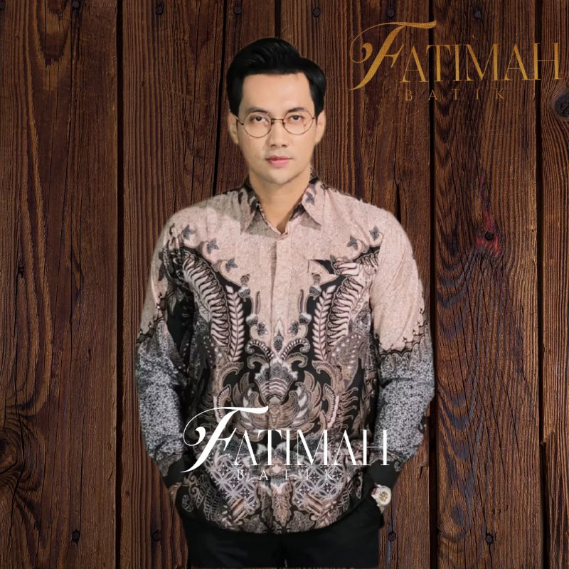 Batik Pria Modern - FA Batik - Pria Modern Lengan Panjang Slim Fit Premium