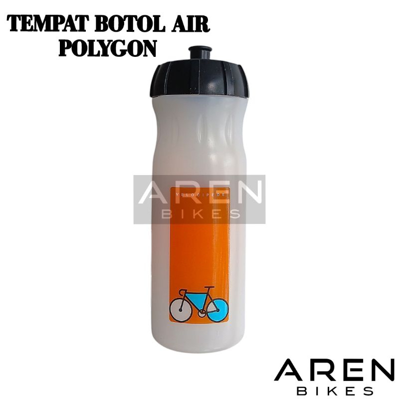 TEMPAT AIR BOTOL MINUM SEPEDA POLYGON 550 1000 ML 550ML 1000ml 1 Liter BIDON HITAM MERAH BOTTLE
