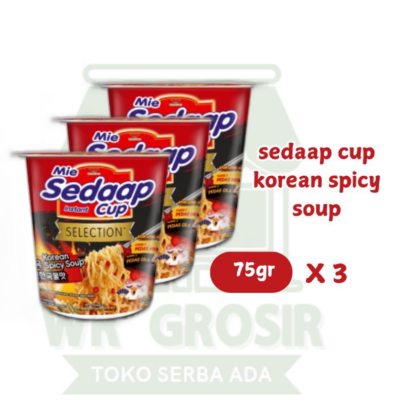 

Mie Sedaap Korean Spicy Soup 75gr X 3