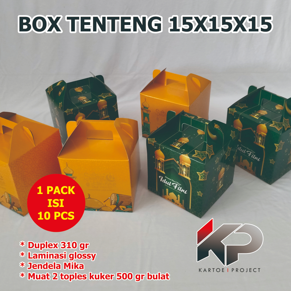 

BOX TENTENG IDUL FITRI TOPLES 500 GR BULAT ISI 2