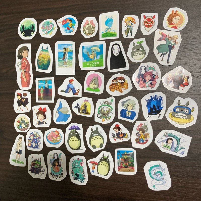 

Sticker Pack Anime Ghibli Aesthetic Paper Vinyl Dekorasi Stiker Laptop HP Tumblr Buku Journal Koper