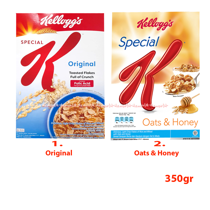 

Kellogg's 350gr Special K Original Oats & Honey Crisp Flakes Of Rice Sereal Sarapan Kelogs Kellogs For Breakfast