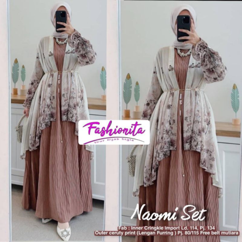 setelan outer wanita naomi