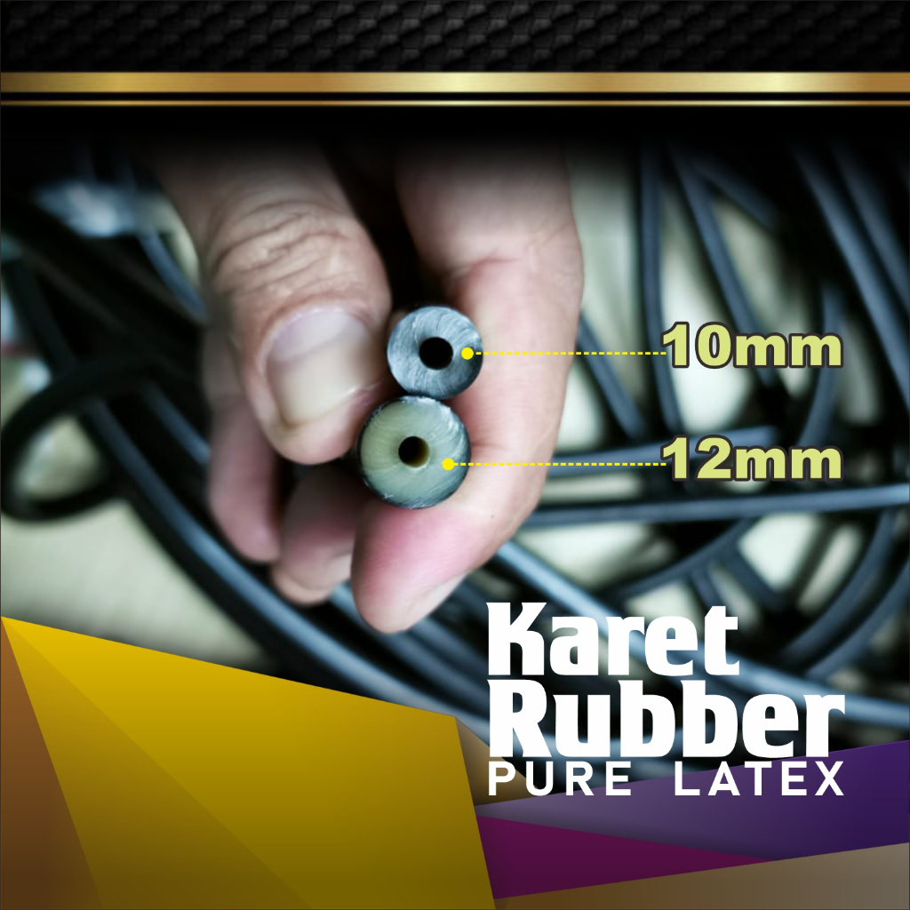 Karet Rubber Harga per-100cm untuk Panah Ikan Kayu Paser for Spe4rgun dan snorkeling pure latex