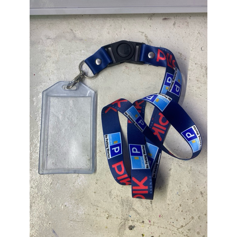 

Lanyard Custom 2 Sisi + Case Holder Silicon Transparan