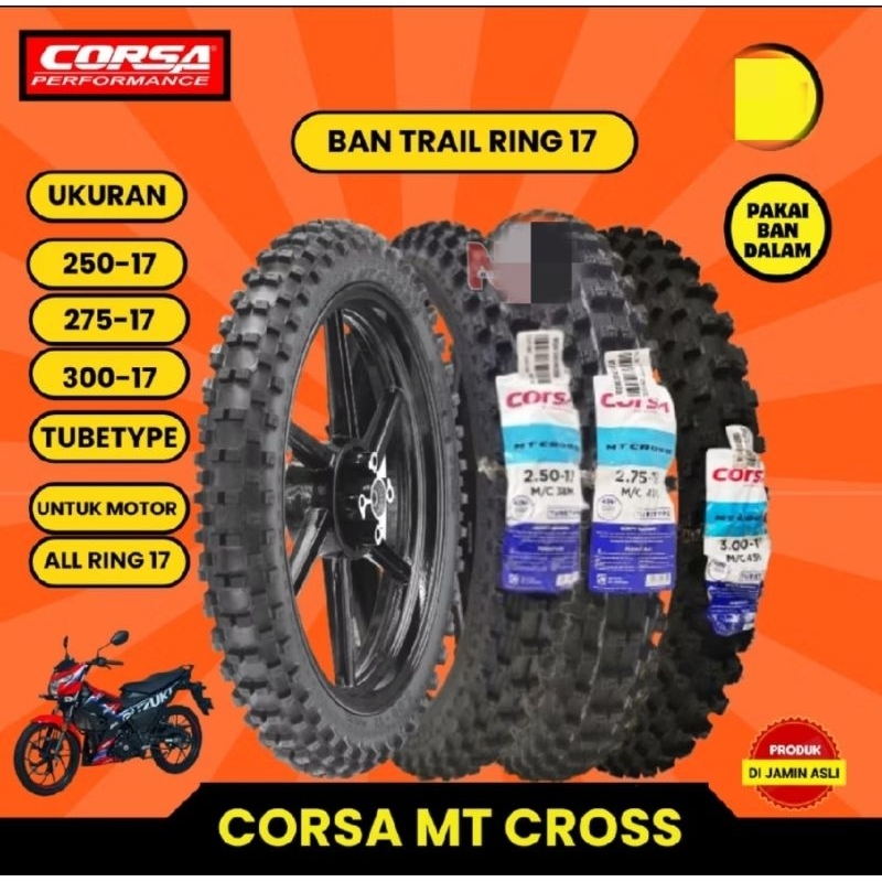 Ban Corsa MT cross Ban luar mt cross ban off road  corsa mt cross 250 17 275 17 300 17