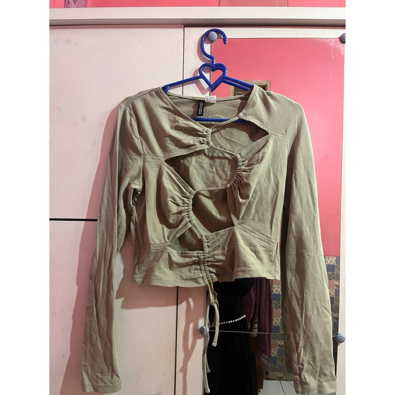 h&m baju crop