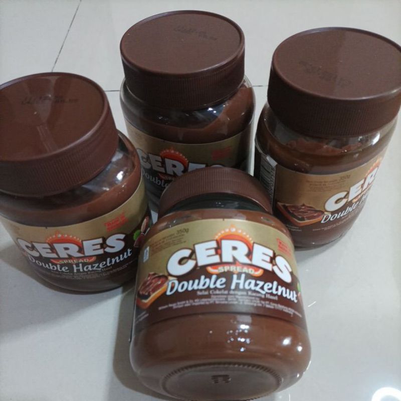 

CERES SPREAD DOUBLE HAZELNUT SELAI COKLAT 350Gr PROMO TERMURAH