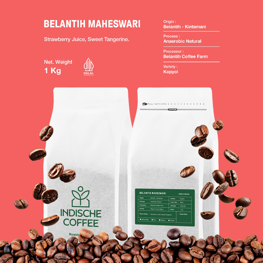 

Kopi Arabika Belantih Maheswari Kintamani 1 KG - Proses Natural Anaerobic