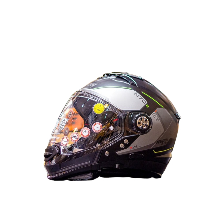 Helm Nolan N70.2 GT Lakota Flat Black Grey 036