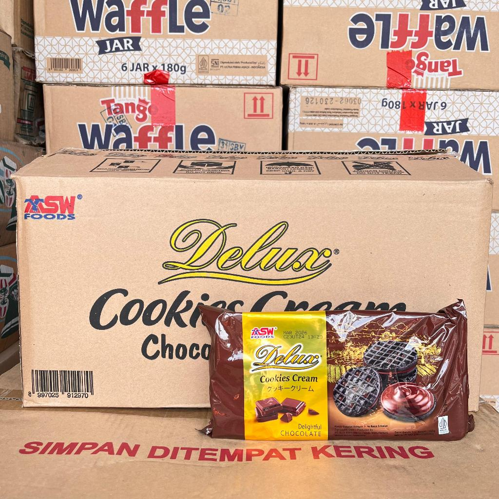 

hatari delux cookies cream 160 gram 1 dus isi 20 pcs