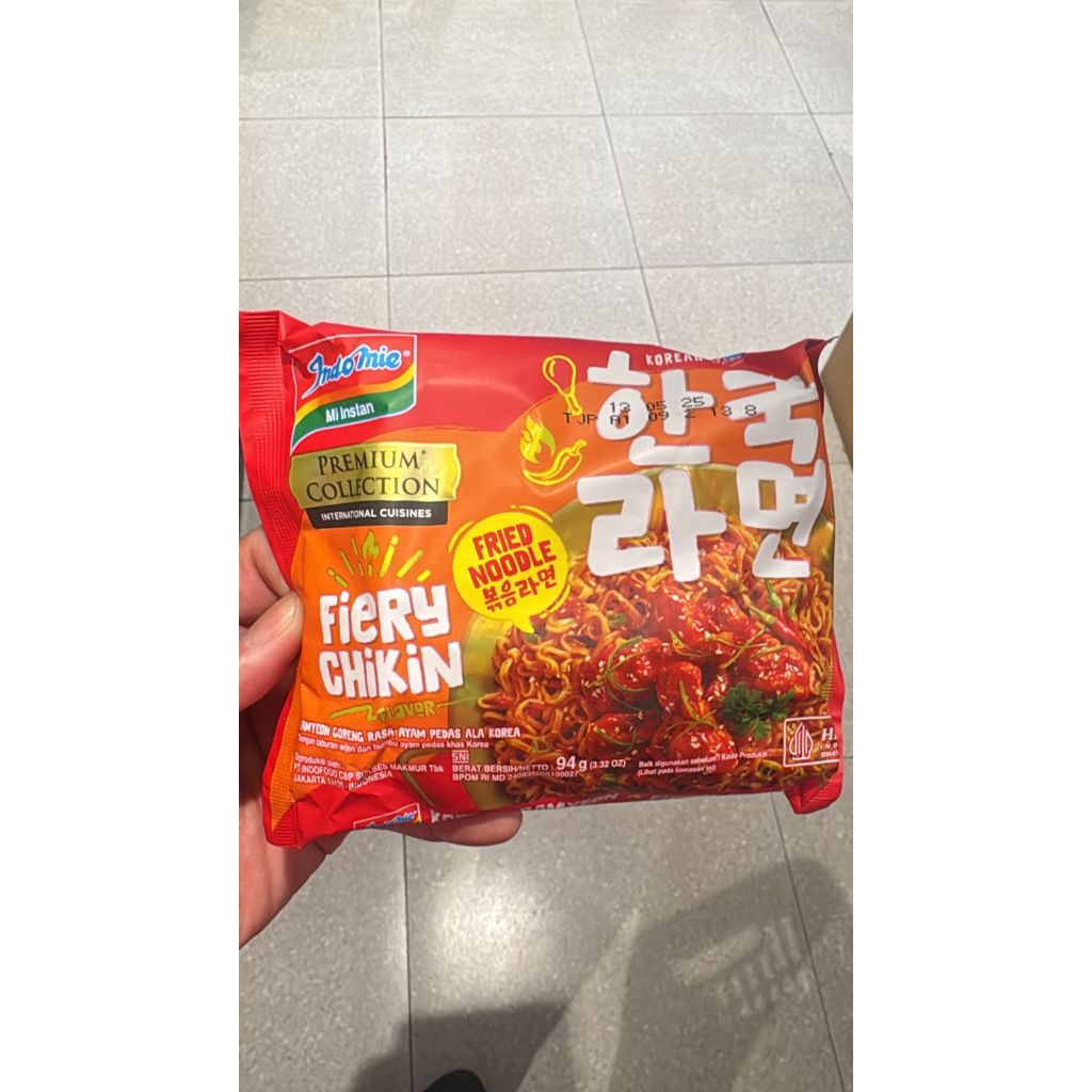 

Indomie Fiery Chikin paket isi 5