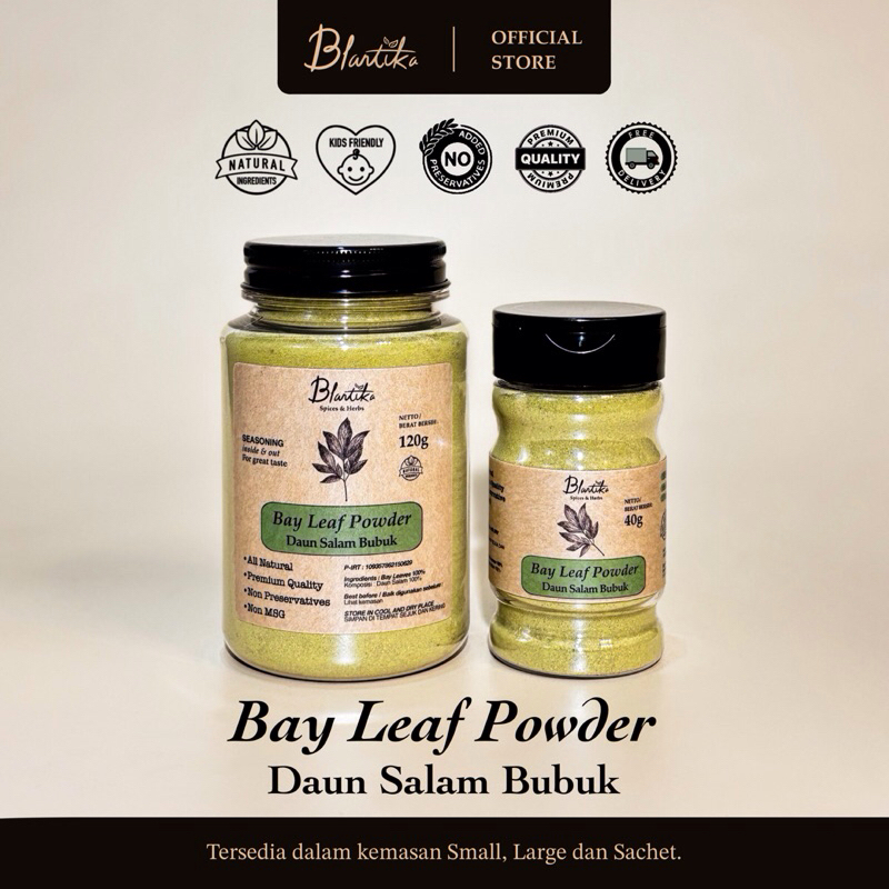 

Blantika - Daun Salam Bubuk / Bay Leaf Powder