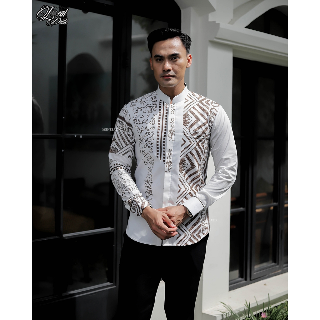 MENSBATIK -  ARSHAKA KOKO  - koko pria - batik slimfit - kemeja koko  - batik pria modern - batik an
