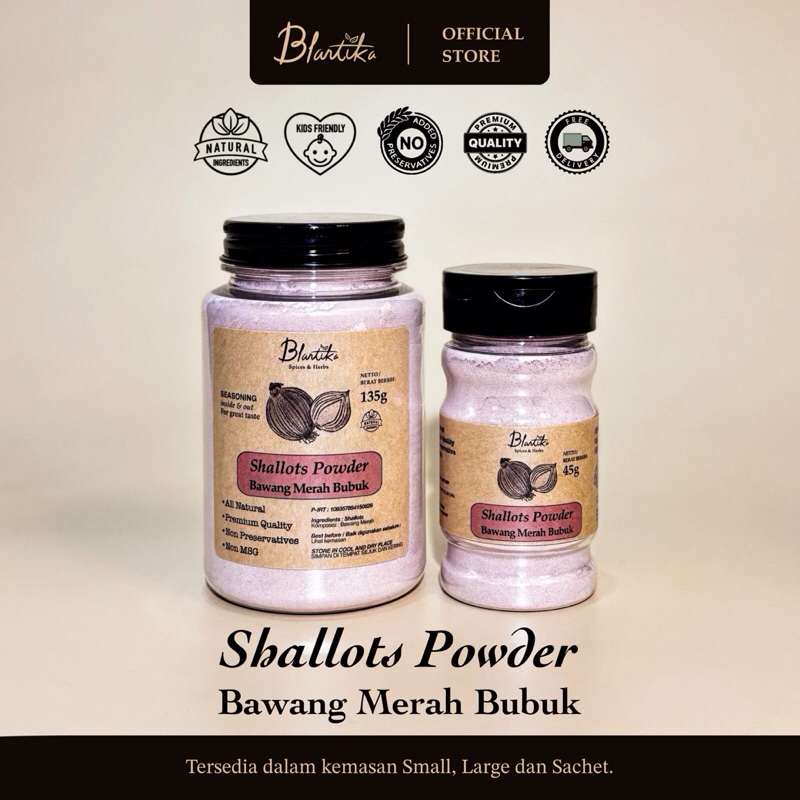 

Blantika - Bawang Merah Bubuk / Shallots Powder