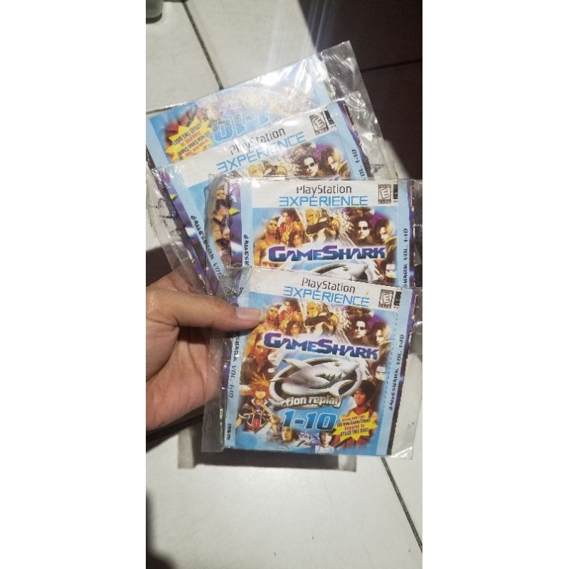 kaset gameshark ps1 volume 1-10 old stock