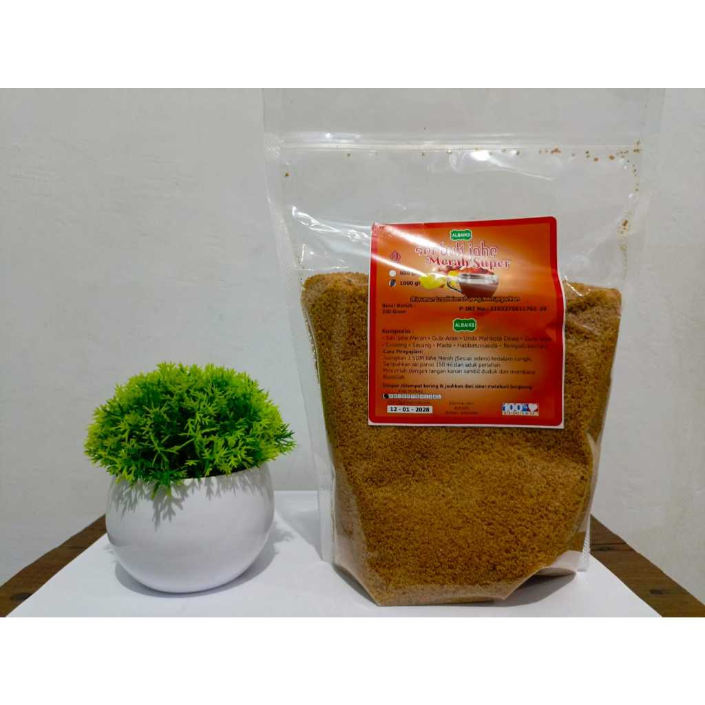 

Serbuk Jahe Merah Super Plus 1.000gr - Jahe Merah Instan 1KG