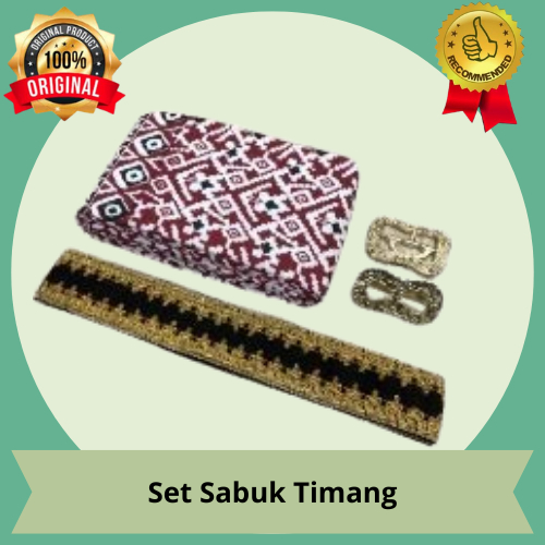 Satu Set Sabuk Timang Lontong Ikat Pinggang Jawa Epek Timang Pria Dewasa