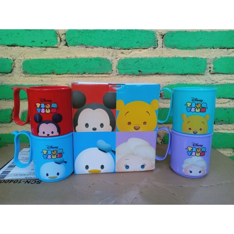 Tsum Tsum mug gelas gambar disney