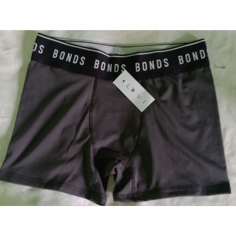 3 pcs celana dalam bonds pria segi empat modern bahan katun premium jahitan rapi nyaman dipakai warn